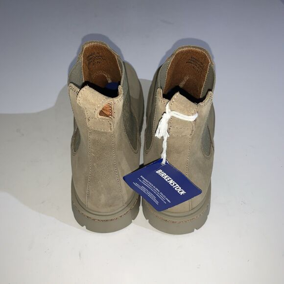 Birkenstock Boots Womens US 9 Tan Suede Chelsea Lug Sole Ankle Pull On EU 40 - Picture 6 of 11